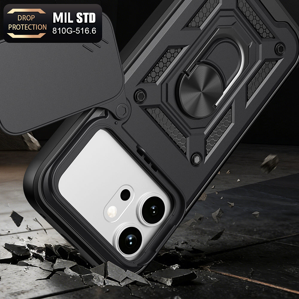Cover til Honor 600 Pro / 600, Techsuit, CamShield, Sort