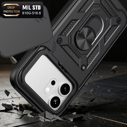 Cover til Honor 600 Pro / 600, Techsuit, CamShield, Sort