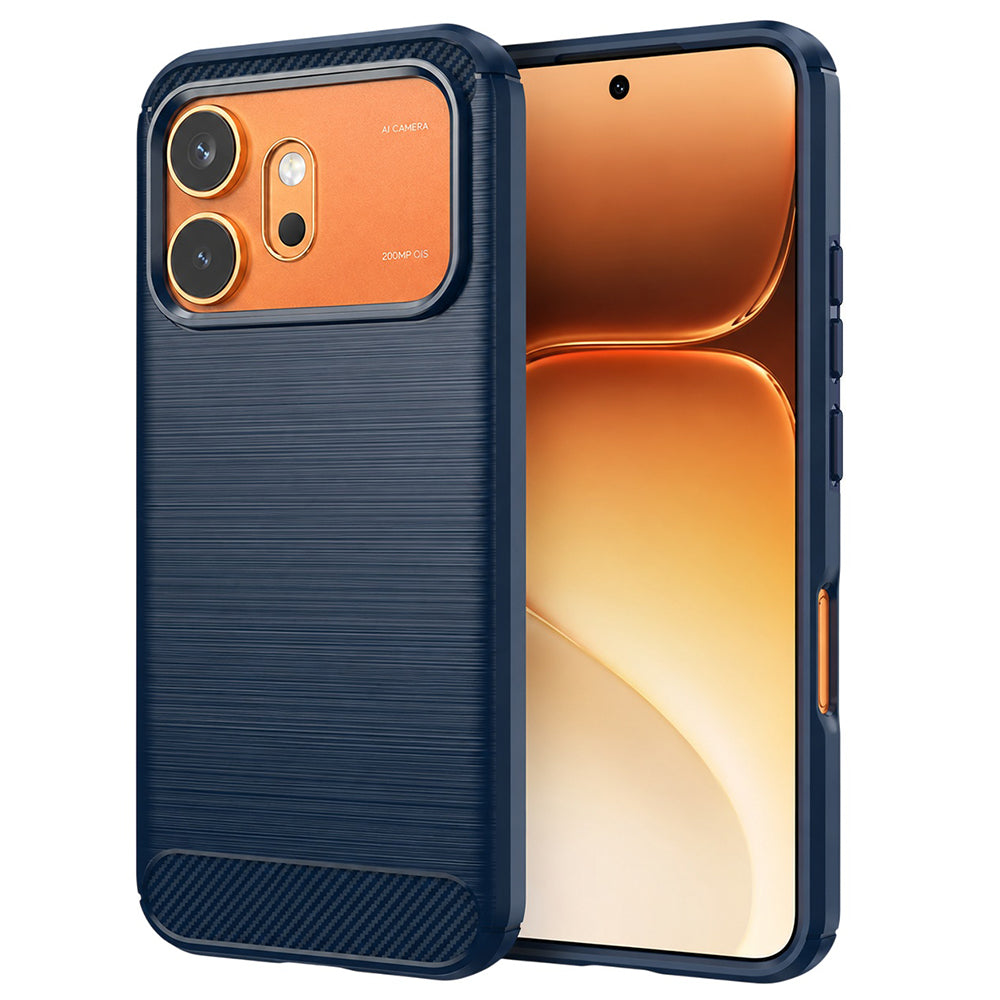 Cover til Honor 600 Pro / 600, Techsuit, Carbon, Blå