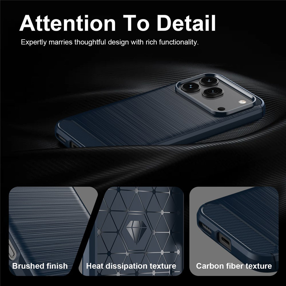 Cover til Honor 600 Pro / 600, Techsuit, Carbon, Blå