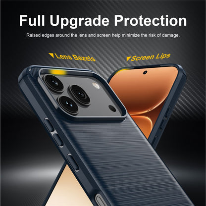 Cover til Honor 600 Pro / 600, Techsuit, Carbon, Blå