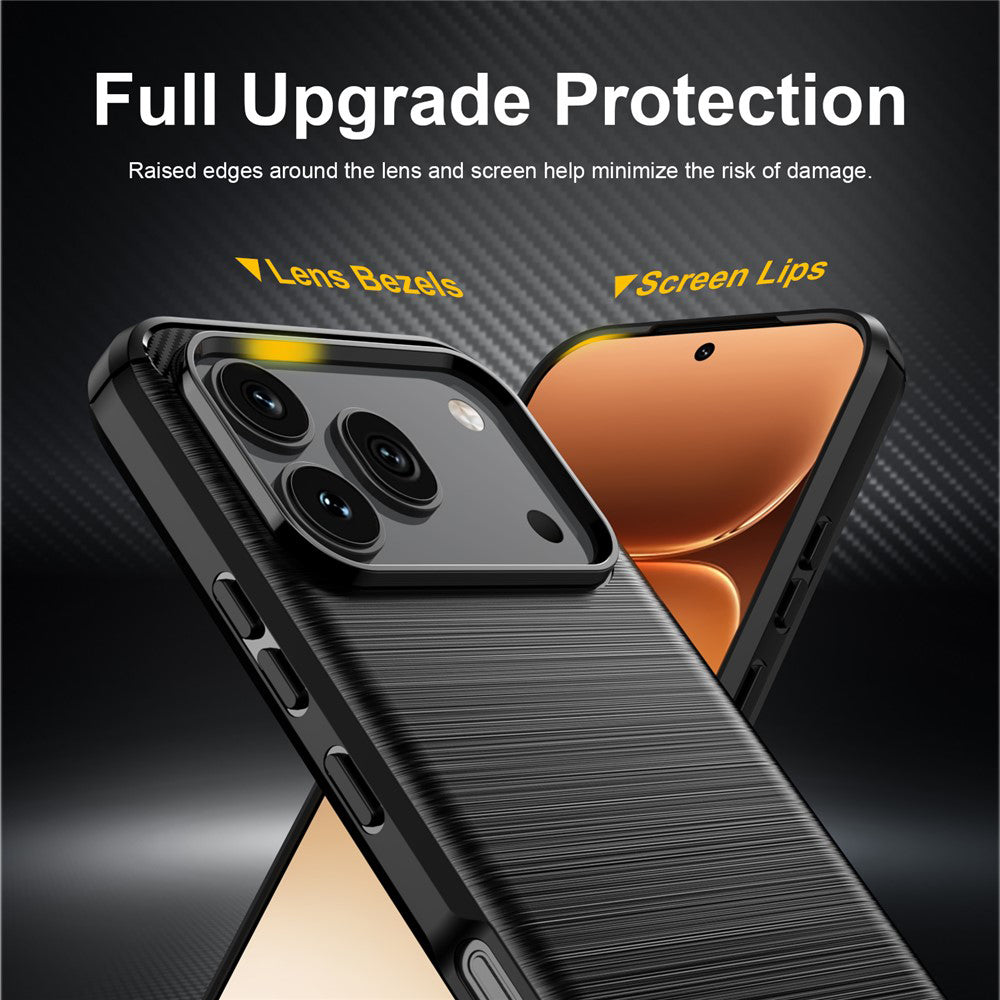 Cover til Honor 600 Pro / 600, Techsuit, Carbon, Sort