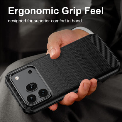 Cover til Honor 600 Pro / 600, Techsuit, Carbon, Sort