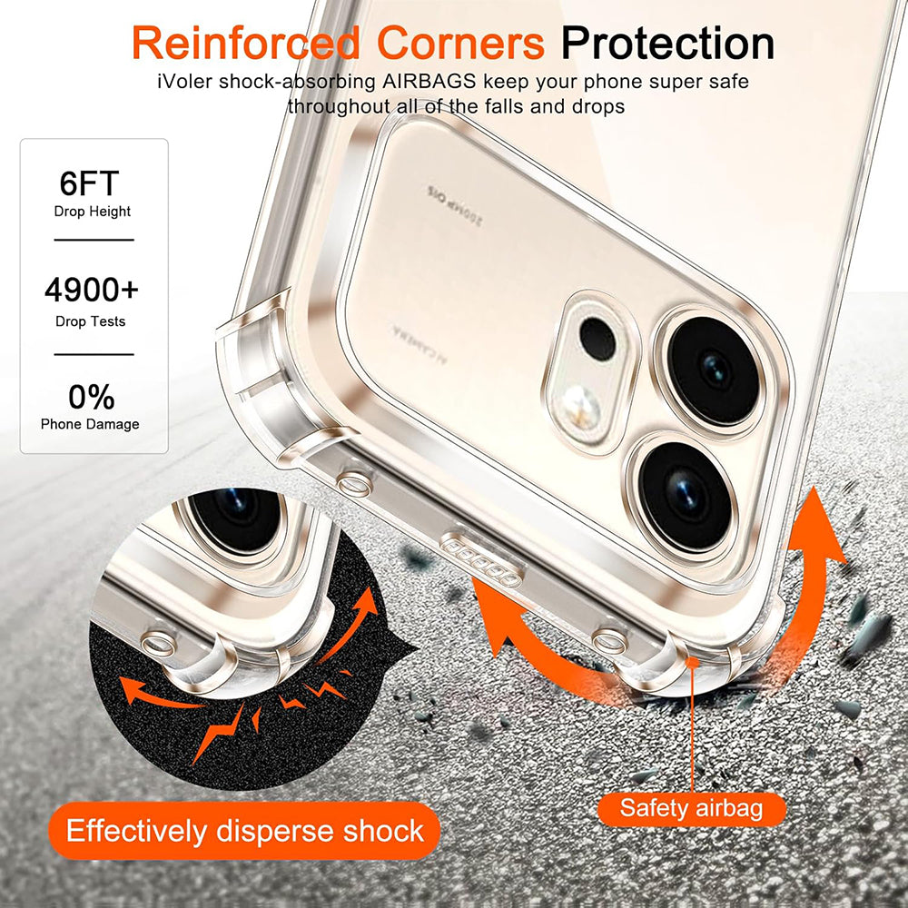Case for Honor 600 Pro, Techsuit, Shockproof Clear, Transparent