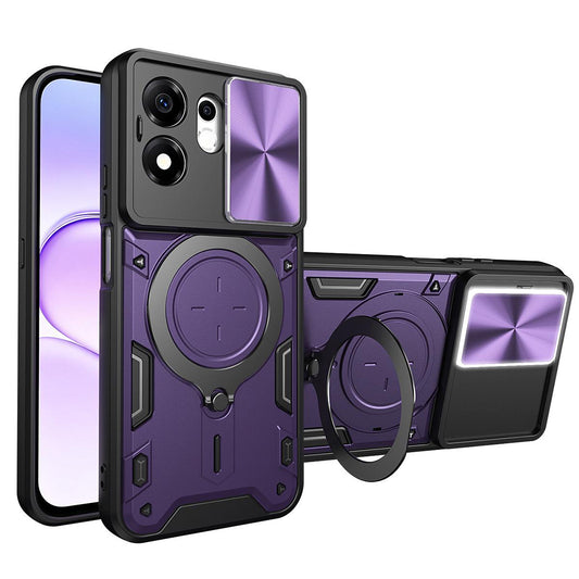 Cover til Honor 600 Smart, Techsuit, CamGuard Pro, Lilla