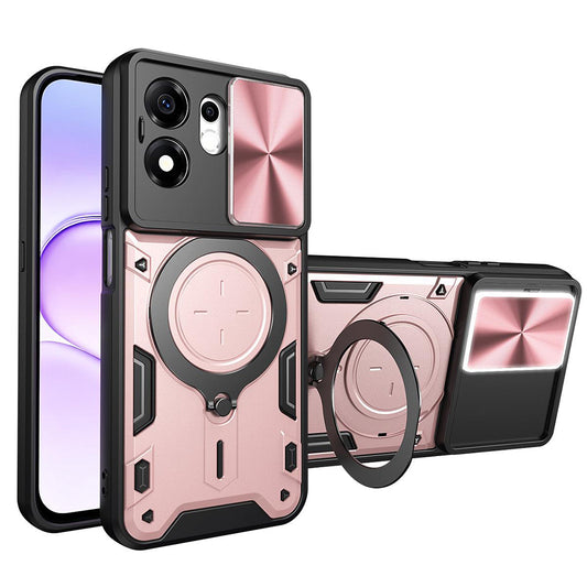 Cover til Honor 600 Smart, Techsuit, CamGuard Pro, Rosa Guld