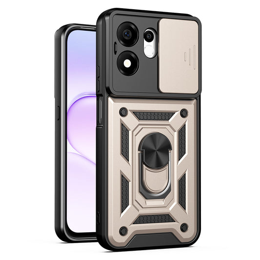 Cover til Honor 600 Smart, Techsuit, CamShield, Guld