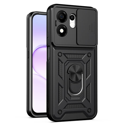 Cover til Honor 600 Smart, Techsuit, CamShield, Sort