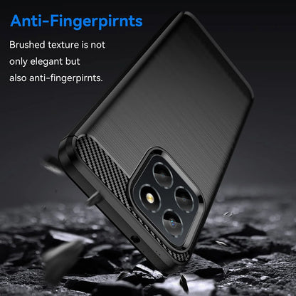 Cover til Honor 70 Lite / X6 / X8 5G, Techsuit, Carbon, Sort