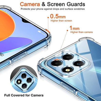 Cover til Honor 70 Lite / X6 / X8 5G, Techsuit, Stødabsorberende Klar, Transparent