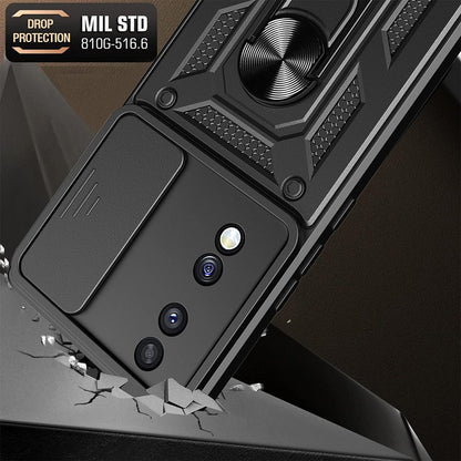 Cover til Honor 70, Techsuit, CamShield, Sort