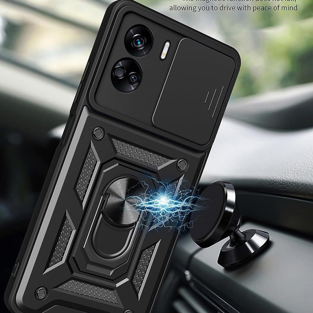 Cover til Honor 90 Lite, Techsuit, CamShield, Sort