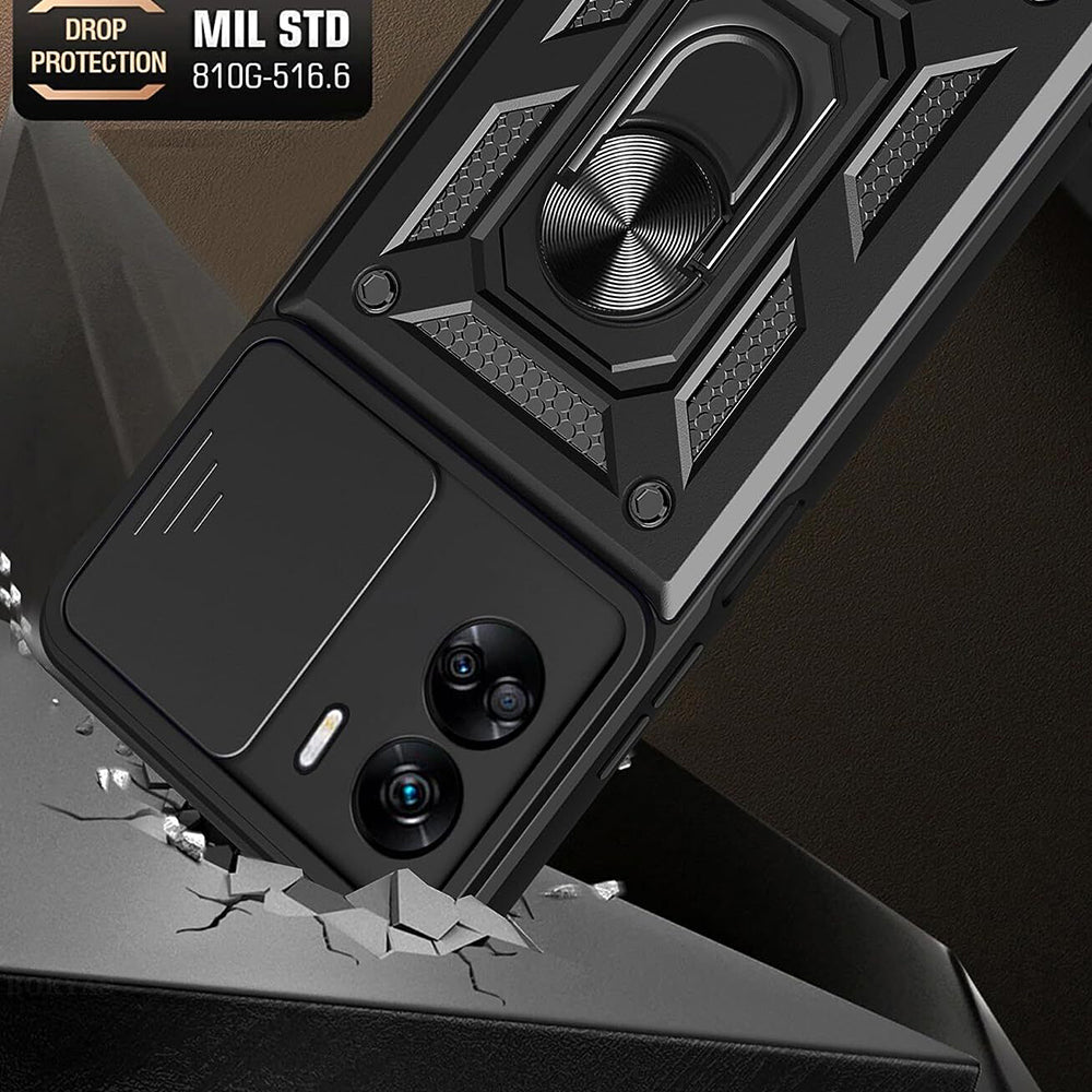 Cover til Honor 90 Lite, Techsuit, CamShield, Sort