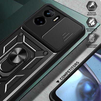 Cover til Honor 90 Lite, Techsuit, CamShield, Sort