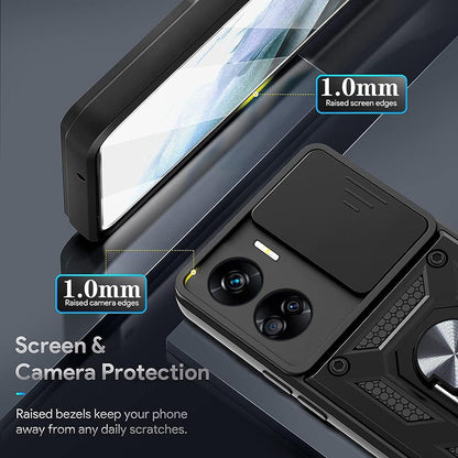 Cover til Honor 90 Lite, Techsuit, CamShield, Sort