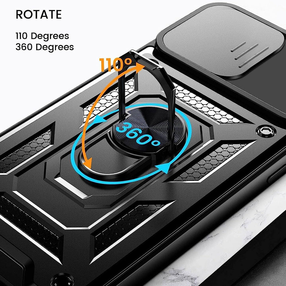 Cover til Honor 90 Lite, Techsuit, CamShield, Sort
