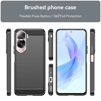 Cover til Honor 90 Lite, Techsuit, Carbon, Sort