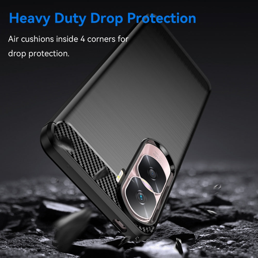 Cover til Honor 90 Lite, Techsuit, Carbon, Sort