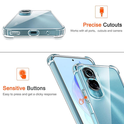 Etui til Honor 90 Lite, Techsuit, Shockproof Clear, Gennemsigtig