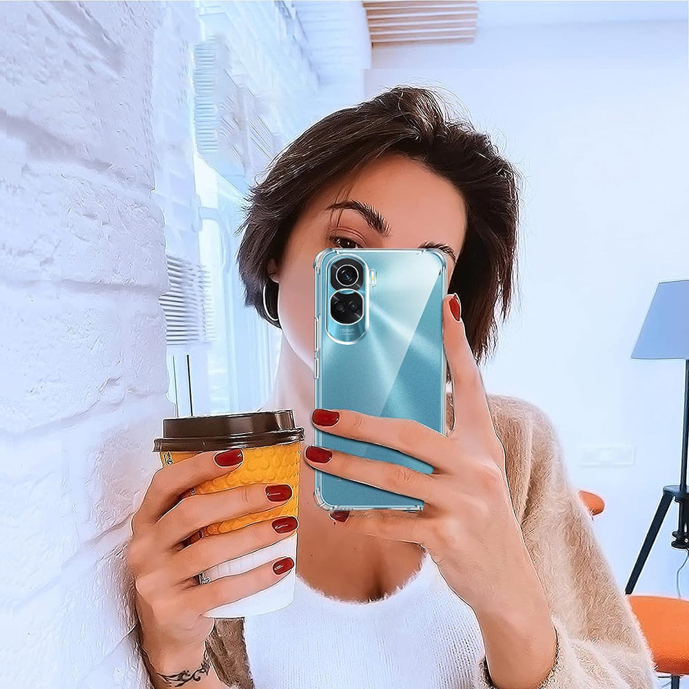 Etui til Honor 90 Lite, Techsuit, Shockproof Clear, Gennemsigtig