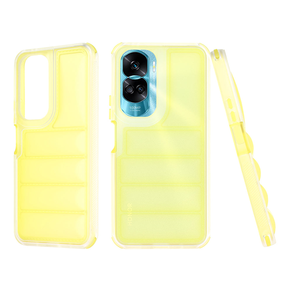 Cover til Honor 90 Lite, Techsuit, Wave Shield, Gul
