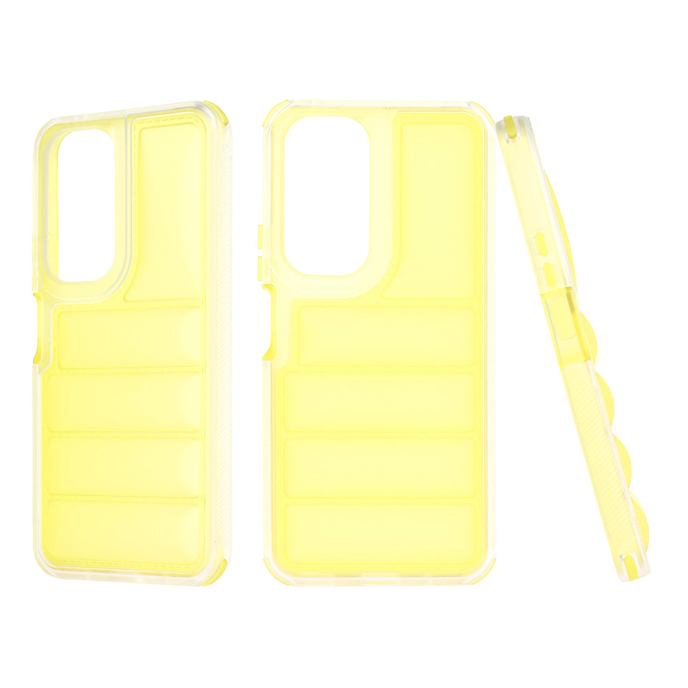 Cover til Honor 90 Lite, Techsuit, Wave Shield, Gul