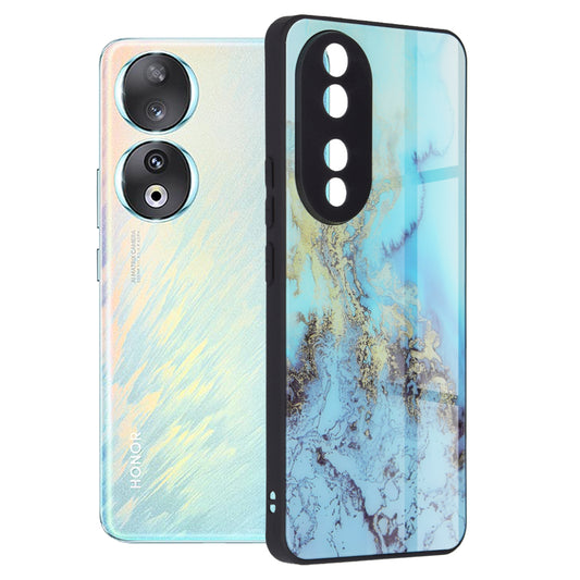 Etui til Honor 90, Techsuit, Glaze, Blå