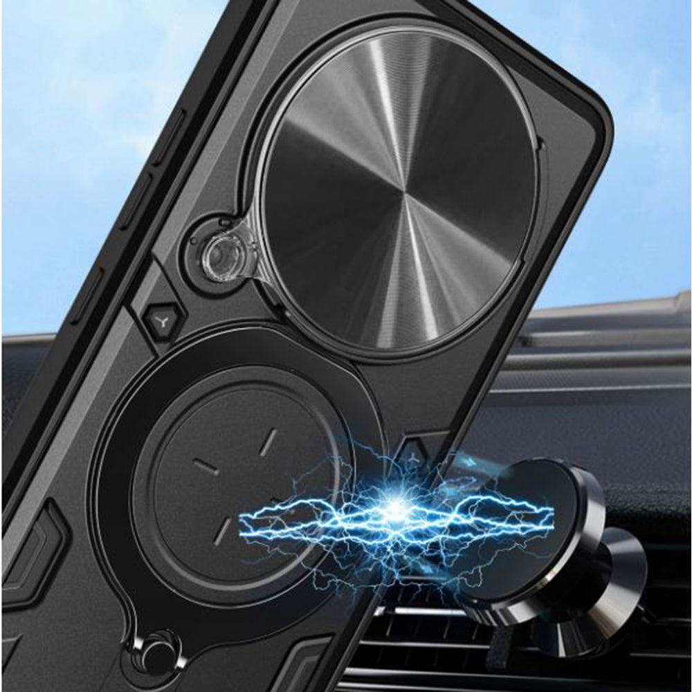 Cover til Honor Magic5 Lite, Techsuit, CamGuard Pro, Sort