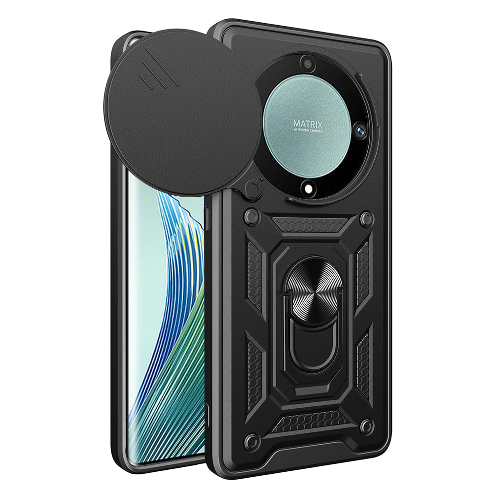 Cover til Honor Magic5 Lite, Techsuit, CamShield, Sort