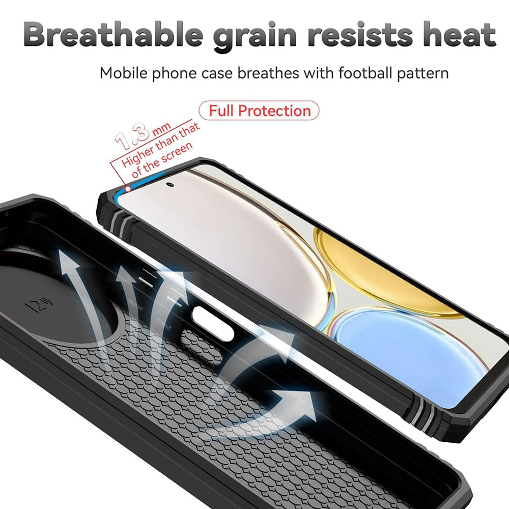 Cover til Honor Magic5 Lite, Techsuit, CamShield, Sort