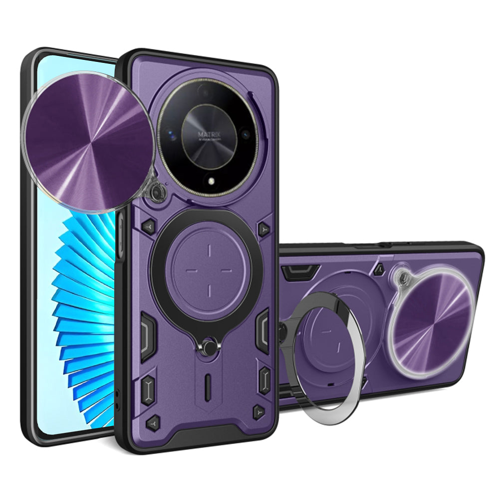 Cover til Honor Magic6 Lite, Techsuit, CamGuard Pro, Lilla