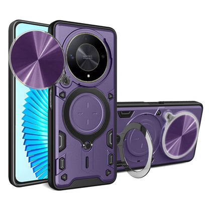Cover til Honor Magic6 Lite, Techsuit, CamGuard Pro, Lilla