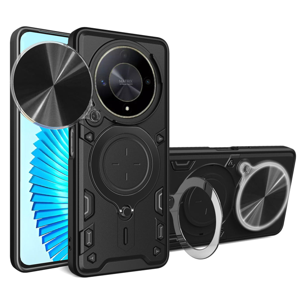 Cover til Honor Magic6 Lite, Techsuit, CamGuard Pro, Sort