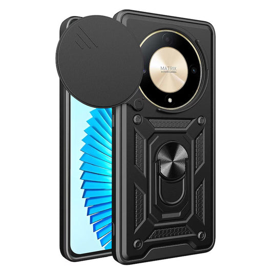 Cover til Honor Magic6 Lite, Techsuit, CamShield, Sort