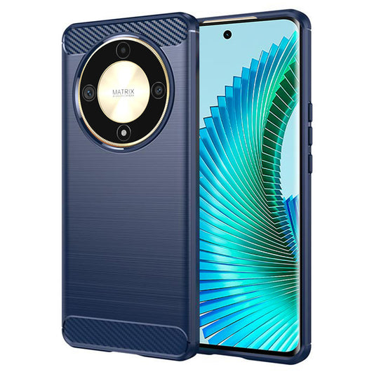 Etui til Honor Magic6 Lite, Techsuit, Carbon, Blå