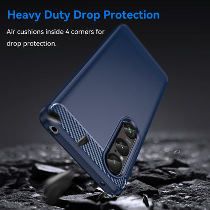 Etui til Honor Magic6 Lite, Techsuit, Carbon, Blå