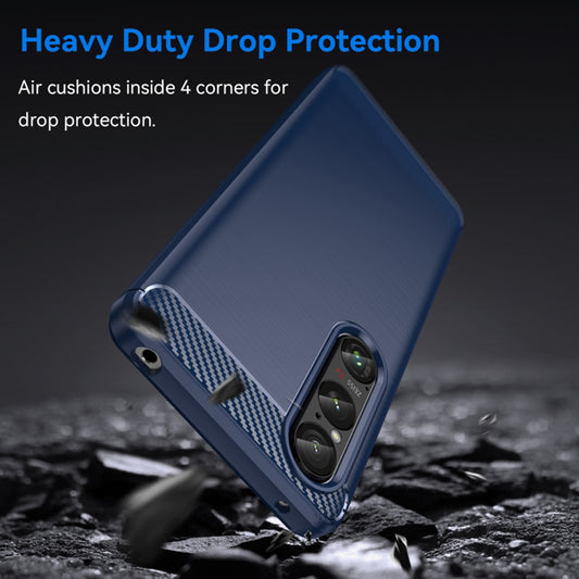 Etui til Honor Magic6 Lite, Techsuit, Carbon, Blå