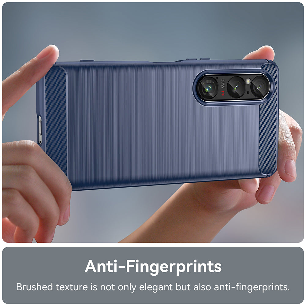 Etui til Honor Magic6 Lite, Techsuit, Carbon, Blå