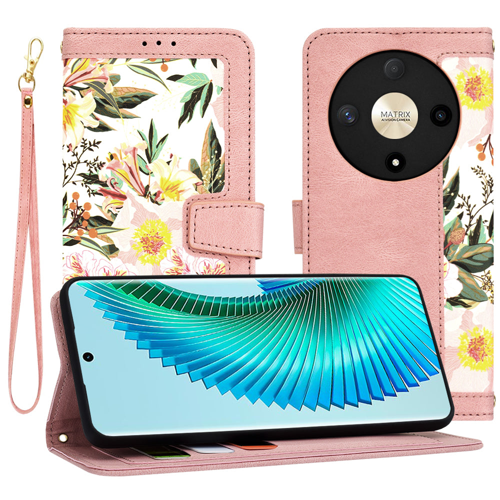 Cover til Honor Magic6 Lite, Techsuit, FlipCraft, Pink
