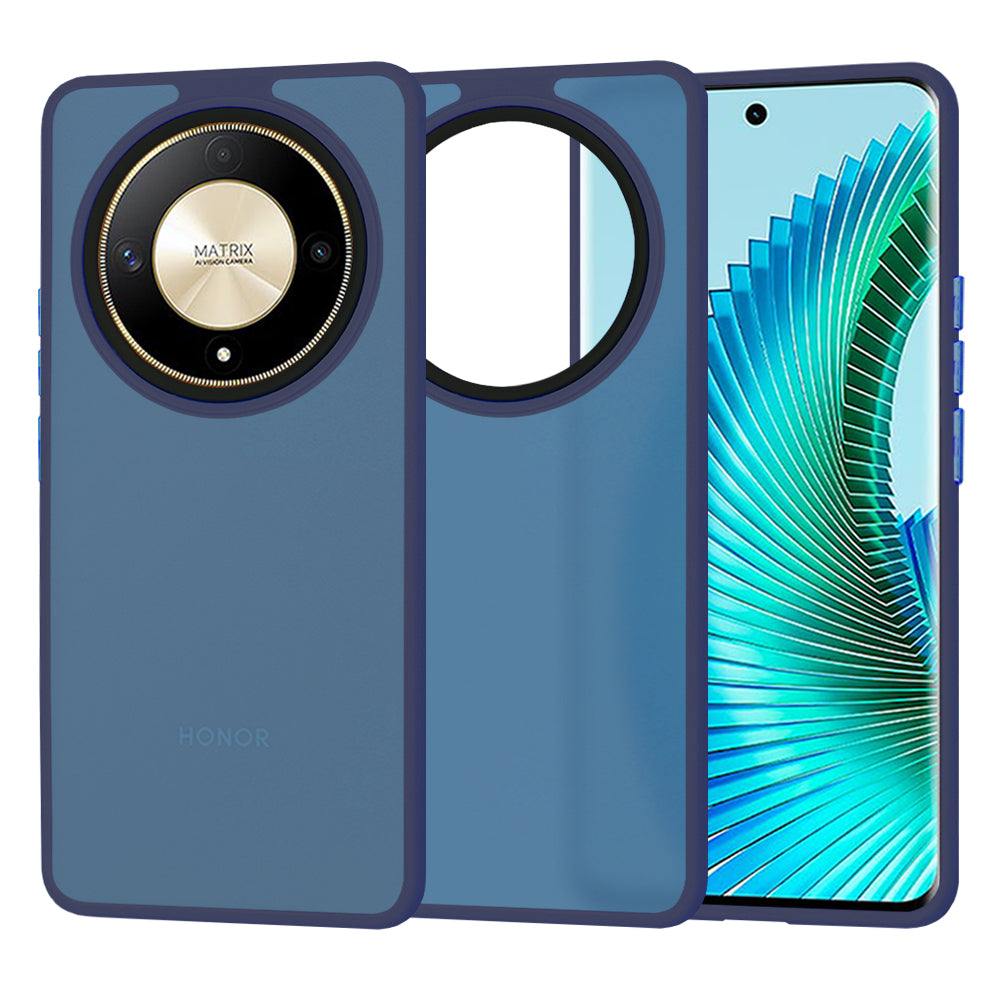 Cover til Honor Magic6 Lite, Techsuit, HaloFrost, Mørkeblå