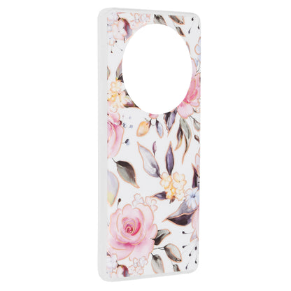 Cover til Honor Magic6 Lite, Techsuit, Marble, Hvid