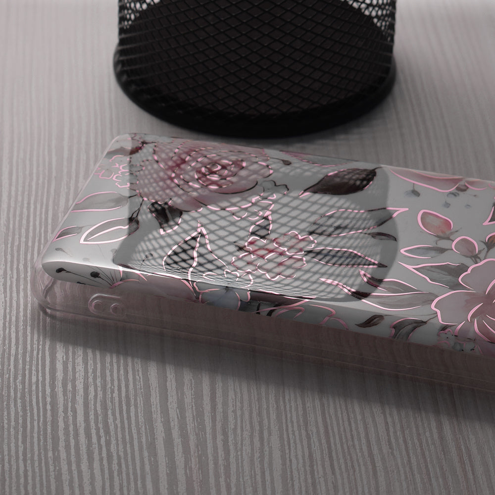 Cover til Honor Magic6 Lite, Techsuit, Marble, Hvid