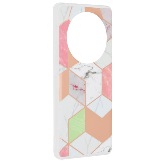 Cover til Honor Magic6 Lite, Techsuit, Marble, Lilla