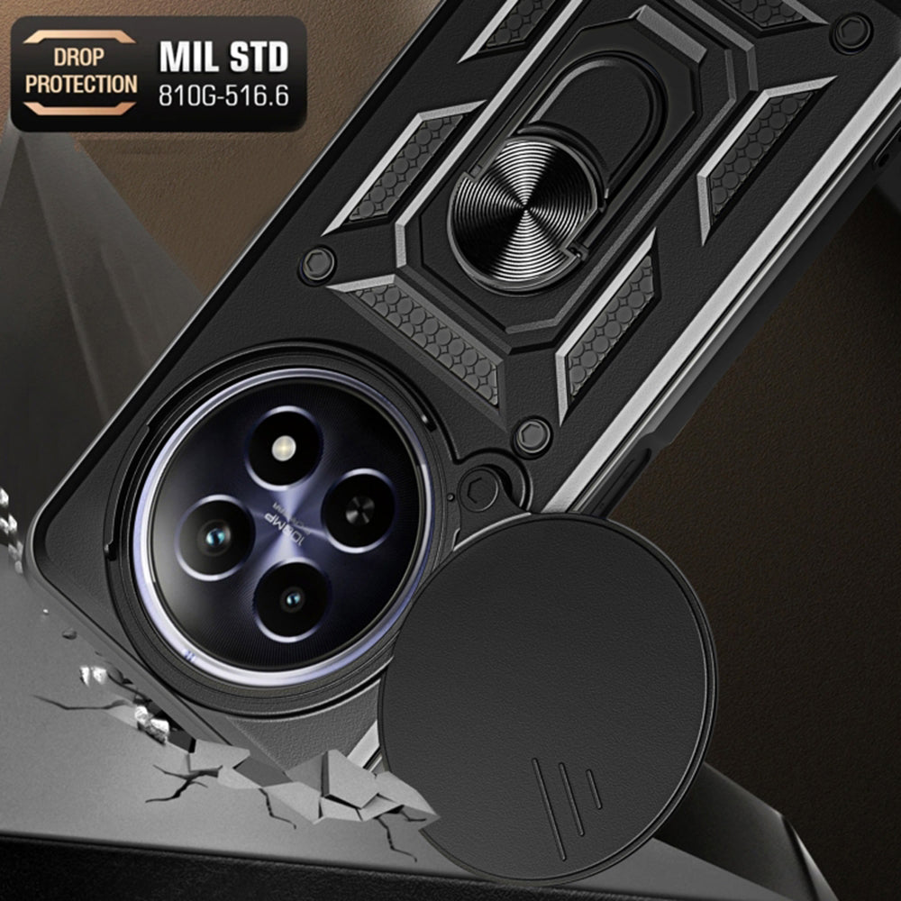 Cover til Honor Magic6 Pro, Techsuit, CamShield, Sort