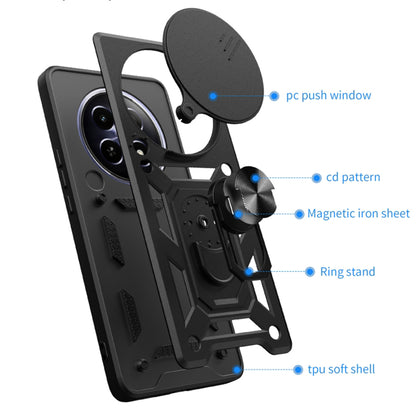 Cover til Honor Magic6 Pro, Techsuit, CamShield, Sort