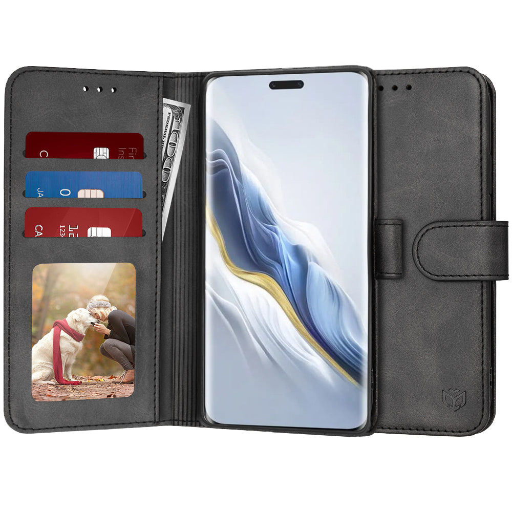Cover til Honor Magic6 Pro, Techsuit, Diary Book, Sort