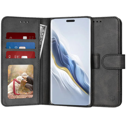Cover til Honor Magic6 Pro, Techsuit, Diary Book, Sort
