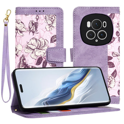 Cover til Honor Magic6 Pro, Techsuit, FlipCraft, Lilla