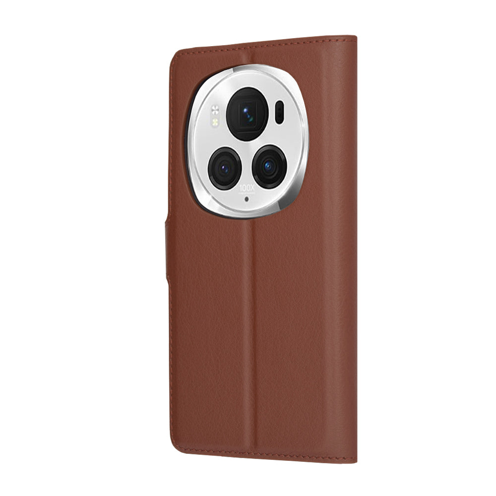 Cover til Honor Magic6 Pro, Techsuit, Leather Folio, Brun