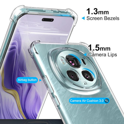Cover til Honor Magic6 Pro, Techsuit, Stødabsorberende Klar, Transparent